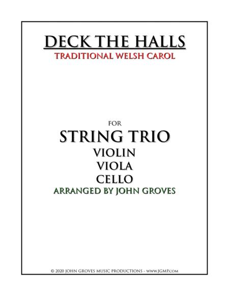 Deck The Halls String Trio Sheet Music