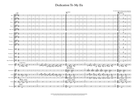 Free Sheet Music Dedication To My Ex Miss That Vocal With Big Band