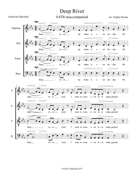 Deep River Sheet Music