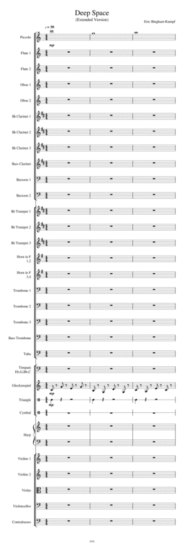 Deep Space Extended Version Sheet Music