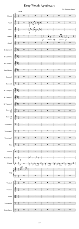 Free Sheet Music Deep Woods Apothecary