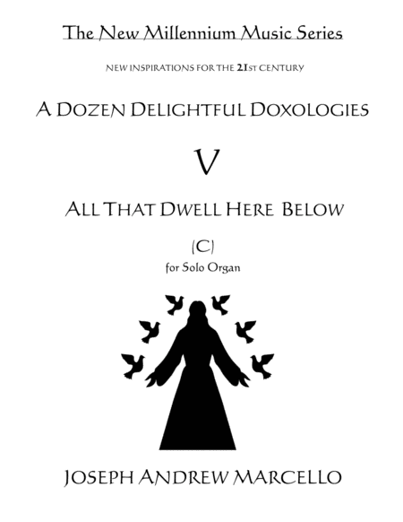 Delightful Doxology V All That Dwell Beneath The Skies Organ G Sheet Music