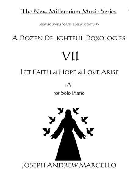 Delightful Doxology Vii Let Faith Hope Love Arise Piano A Sheet Music