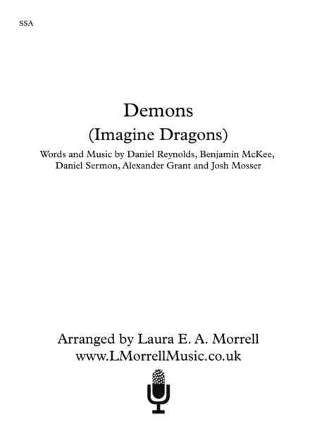 Demons 3 Part Female Ssa Sheet Music