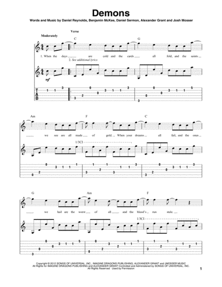 Demons Sheet Music