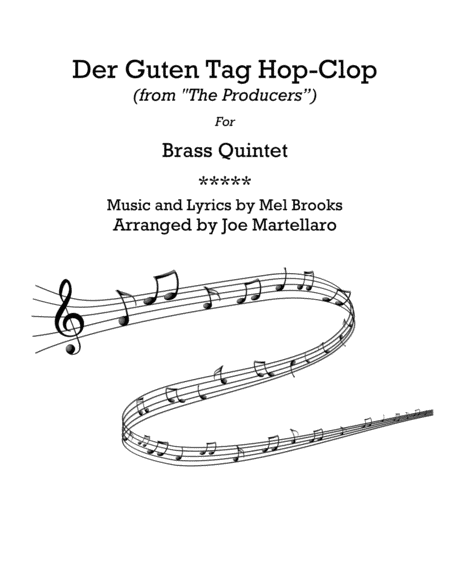 Der Guten Tag Hop Clop Sheet Music