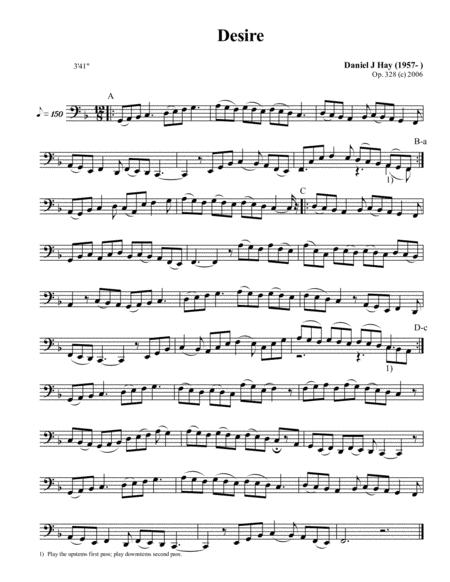 Desire Bass Solo Sheet Music