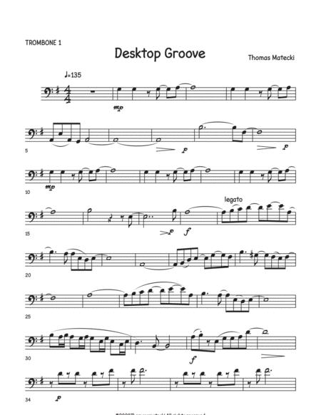 Free Sheet Music Desktop Grove For Big Band Bone 1