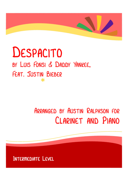 Free Sheet Music Despacito Clarinet And Piano Intermediate Level