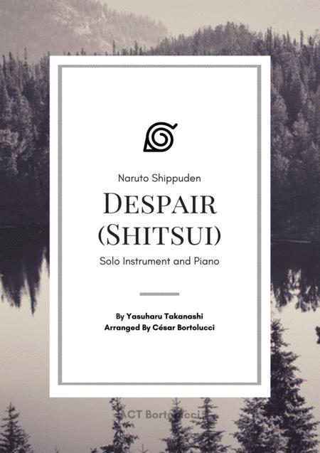 Despair Shitsui From Naruto For Alto Sax And Piano Sheet Music