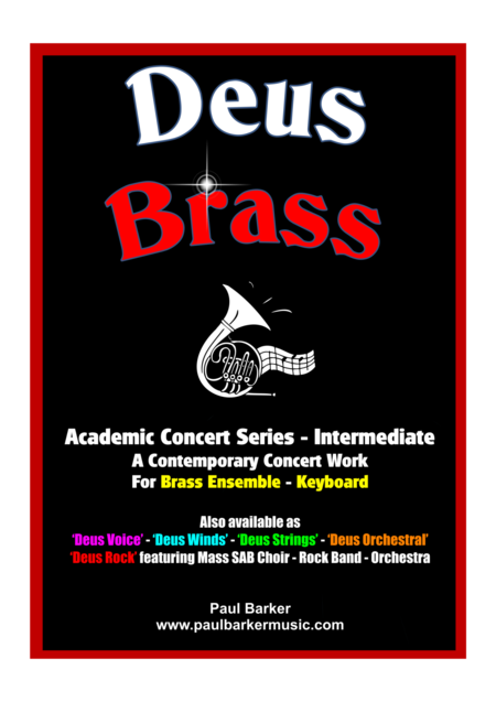 Free Sheet Music Deus Brass Score Parts