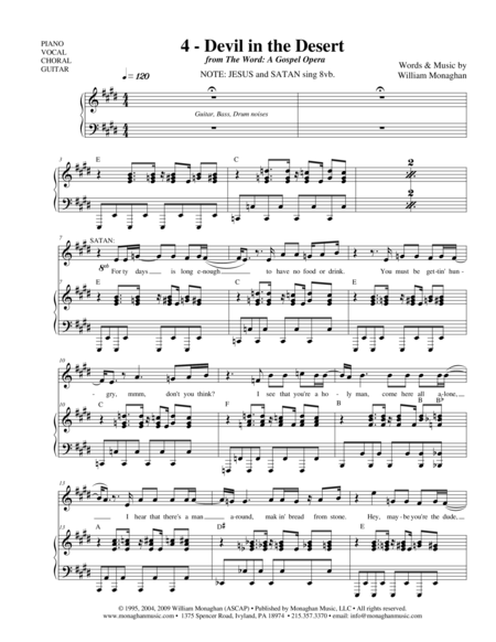 Devil In The Desert Sheet Music