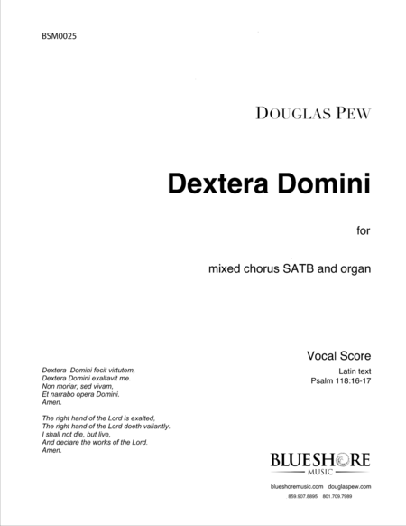 Dextera Domini Sheet Music