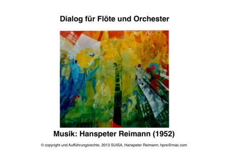 Free Sheet Music Dialog Fr Flte Und Orchester