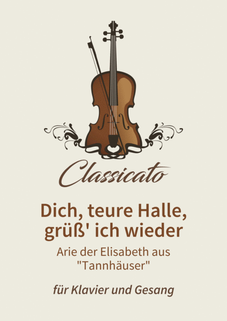 Free Sheet Music Dich Teure Halle Gr Ich Wieder