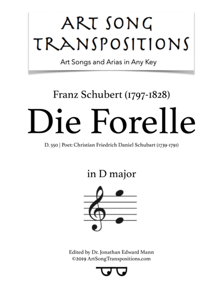 Free Sheet Music Die Forelle D 550 D Major