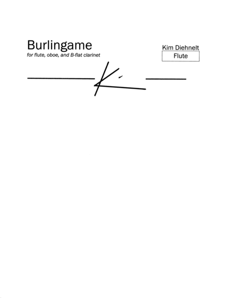 Free Sheet Music Diehnelt Burlingame For Wind Trio Parts