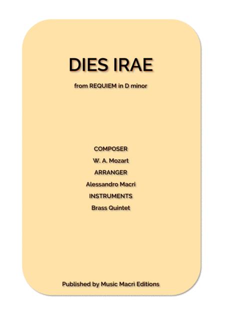 Free Sheet Music Dies Irae From Requiem By W A Mozart