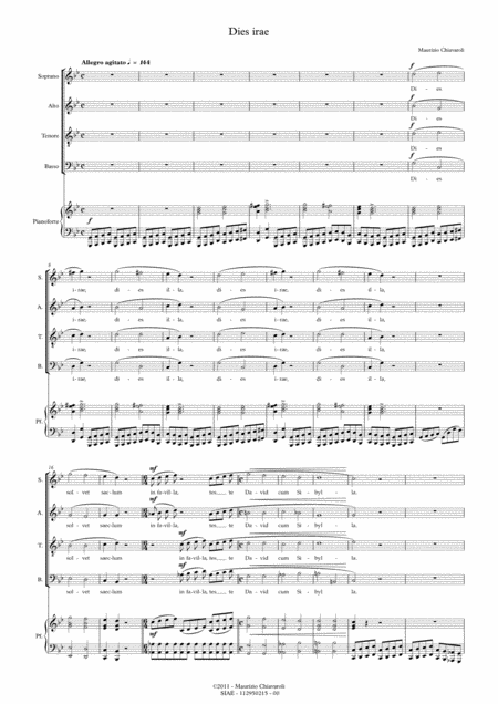 Free Sheet Music Dies Irae