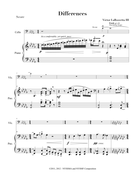 Free Sheet Music Differences