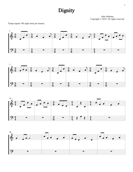 Dignity Sheet Music