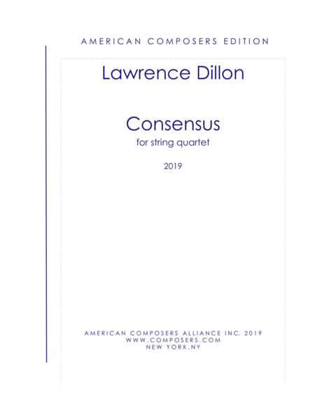 Dillon Consensus Sheet Music