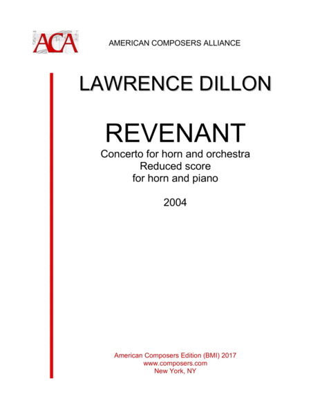 Free Sheet Music Dillon Revenant Piano Reduction