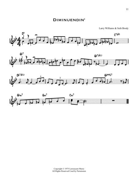 Diminuendin Sheet Music