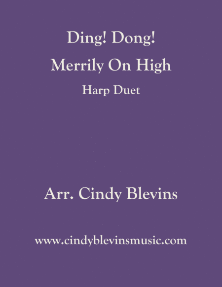 Free Sheet Music Ding Dong Merrily On High Arranged For Harp Duet