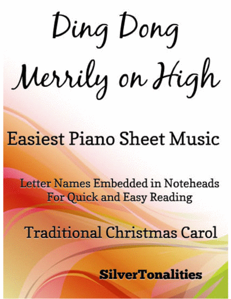 Ding Dong Merrily On High Easiest Piano Sheet Music Sheet Music