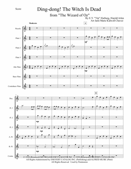 Ding Dong The Witch Is Dead Sheet Music