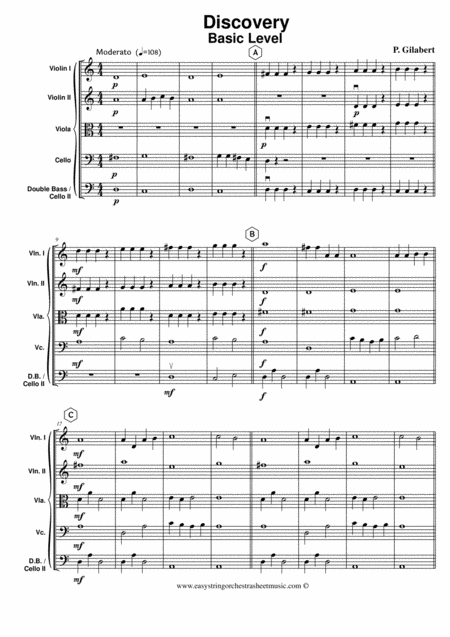 Discovery For Easy String Orchestra Sheet Music