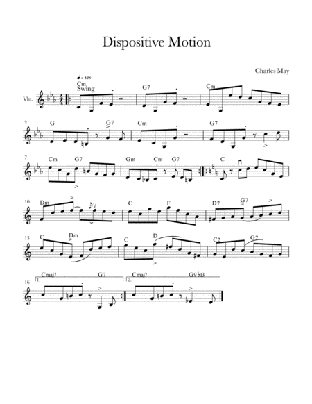 Free Sheet Music Dispositive Motion