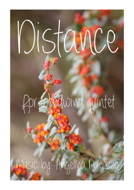 Distance For Woodwind Quintet Sheet Music