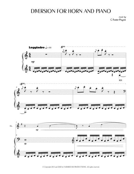 Diversion For Horn And Piano Sheet Music