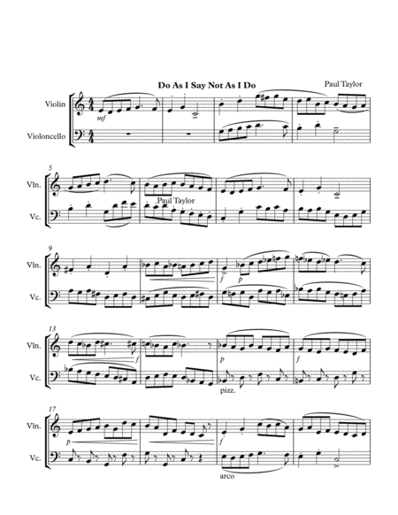 Do As I Say Not As I Do Sheet Music