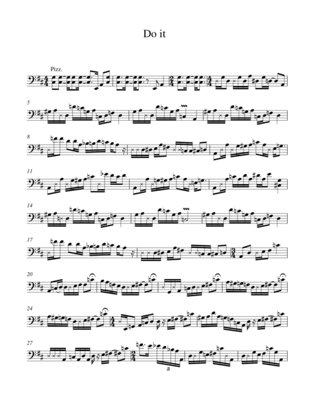 Do It Sheet Music