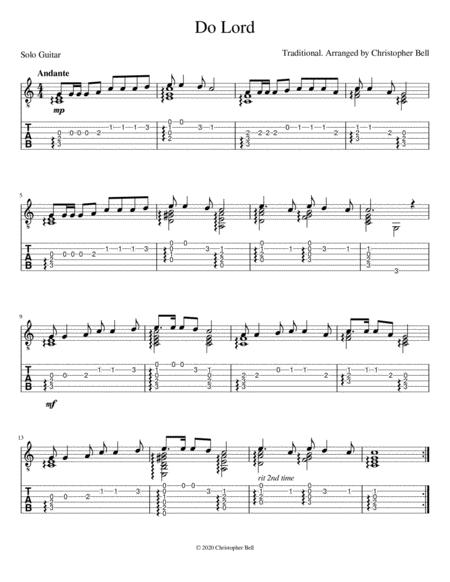 Do Lord Chord Melody Sheet Music