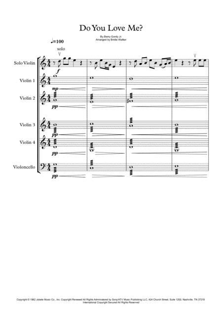 Free Sheet Music Do You Love Me The Contours