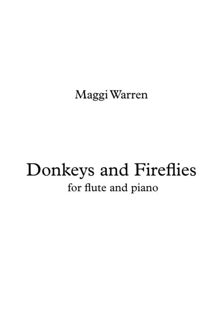 Free Sheet Music Donkeys And Fireflies