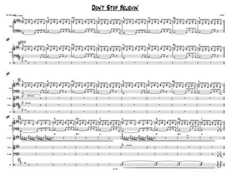 Dont Stop Believin Pro Combo With Horns Sheet Music