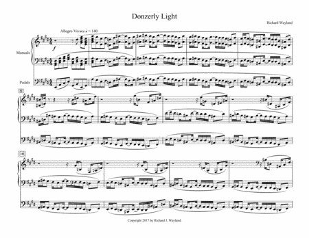 Free Sheet Music Donzerly Light