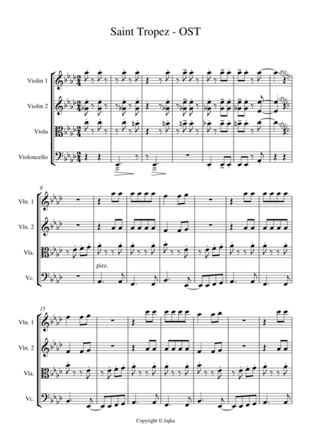 Free Sheet Music Douliou Douliou Douliou Saint Tropez