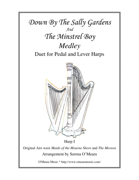 Down By The Sally Gardens The Minstrel Boy Medley Harp I Sheet Music