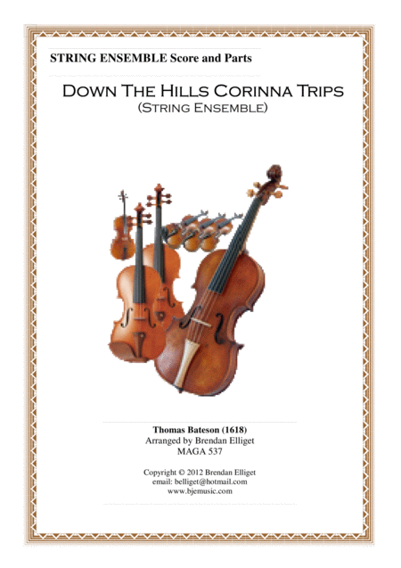 Down The Hills Corinna Trips String Ensemble Score And Parts Pdf Sheet Music