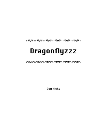 Dragonflyzzz Sheet Music