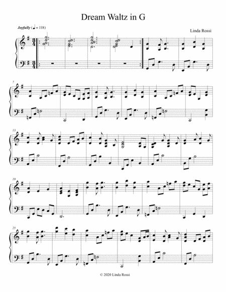 Free Sheet Music Dream Waltz In G