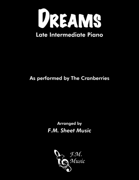 Dreams Late Intermediate Piano Sheet Music