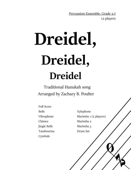 Dreidel Dreidel Dreidel Aka The Dreydl Song Sheet Music