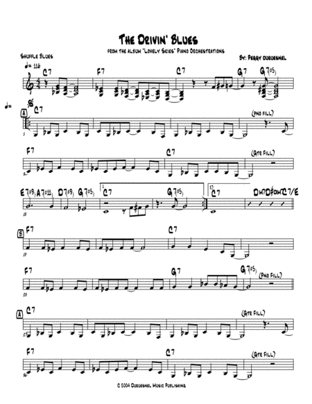 Free Sheet Music Drivin Blues Instrumental